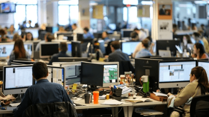 selective focus photography of people sits in front of table inside room