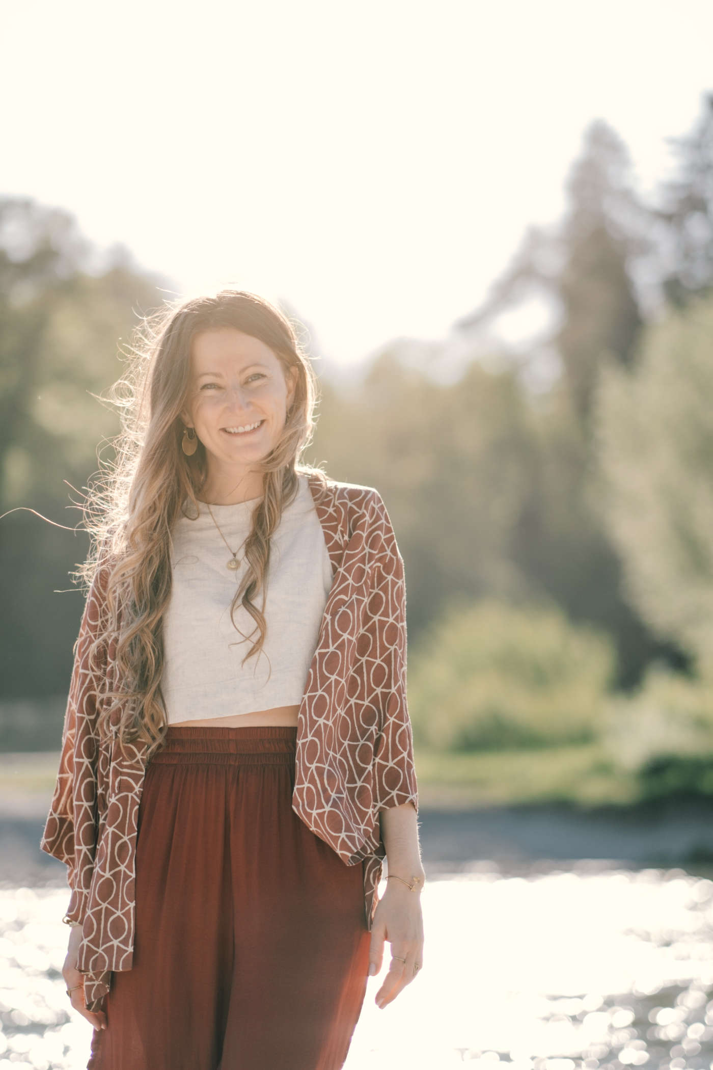 Franzi lächeln in der Sonne