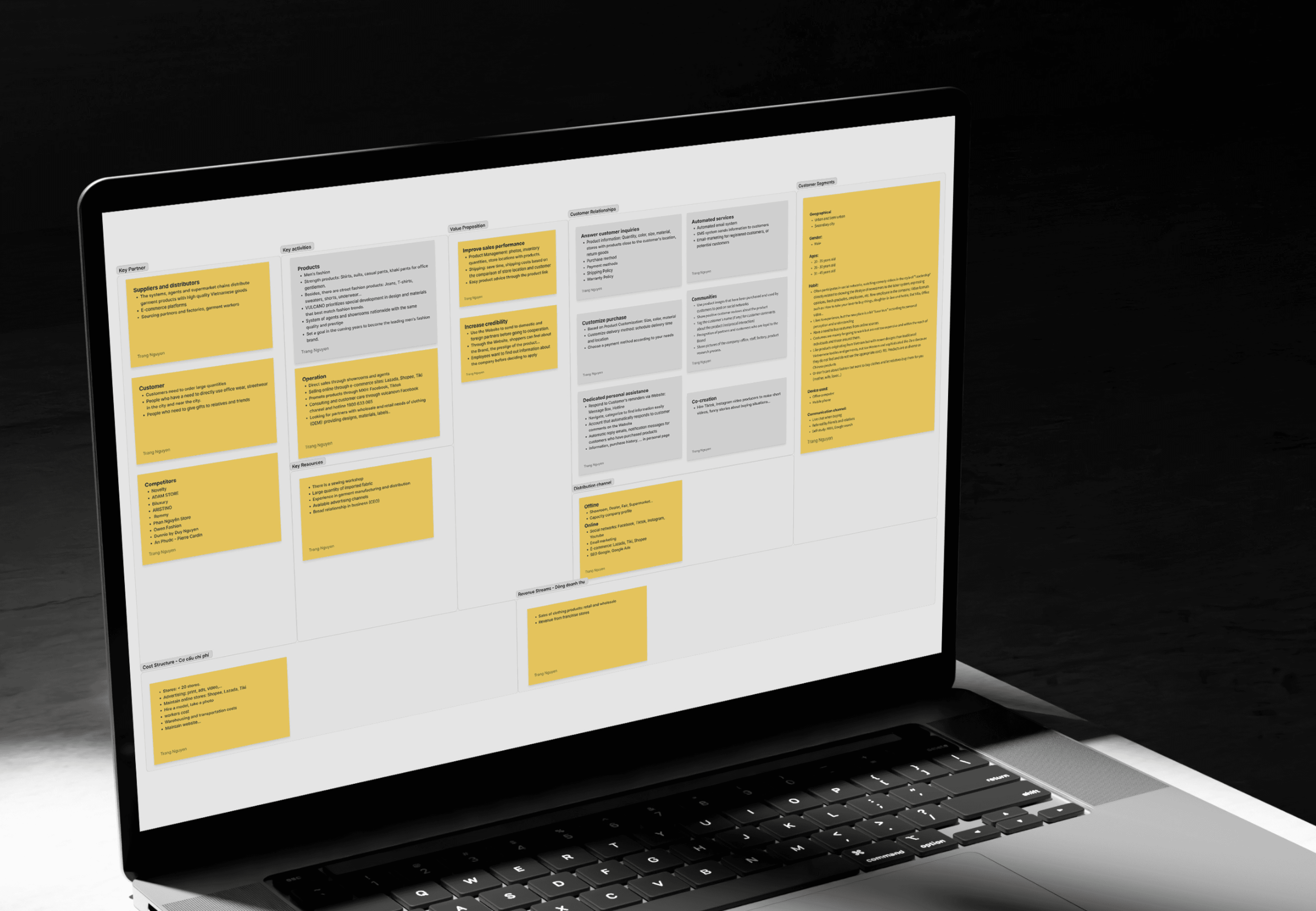 App Screen with open sidebar