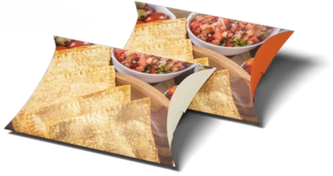 caixa para pastel fechada