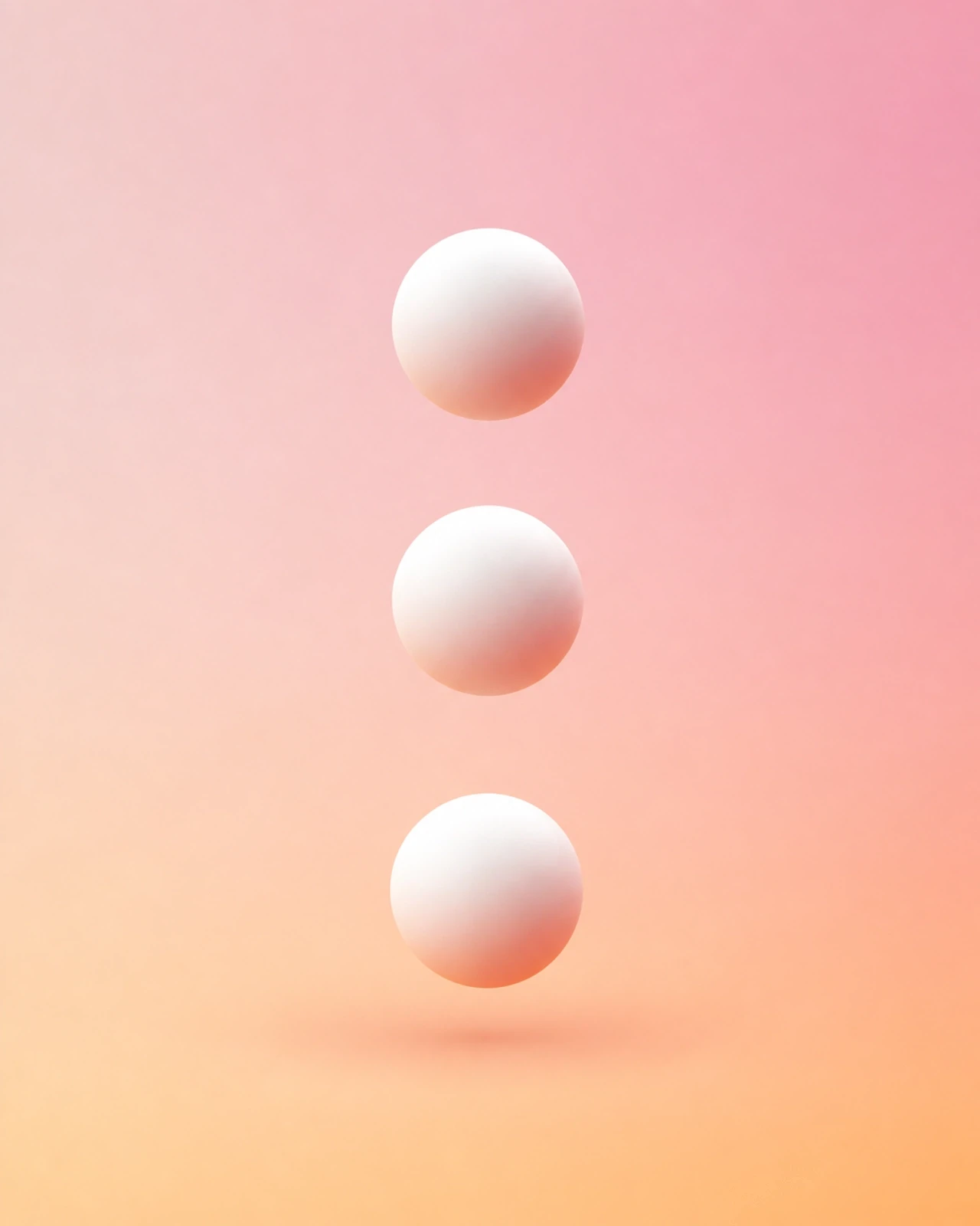 Three smooth white spheres representing the alignment of quality, accuracy, and enterprise standards