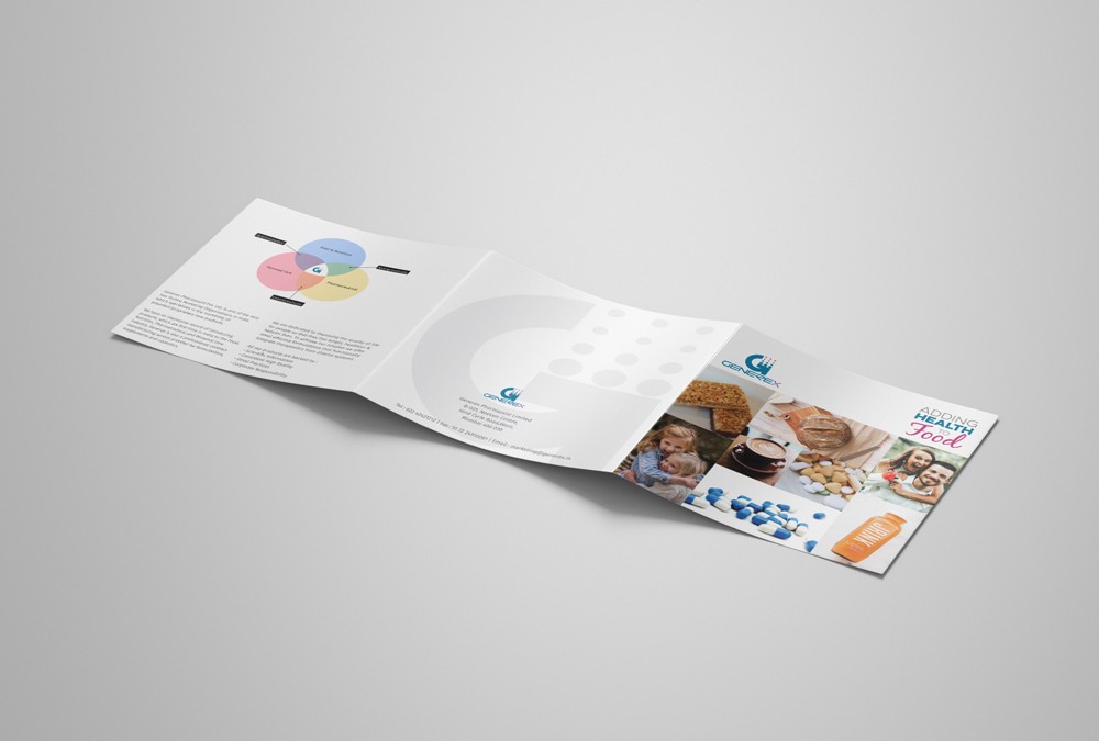 Outside pages of the trifold brochure