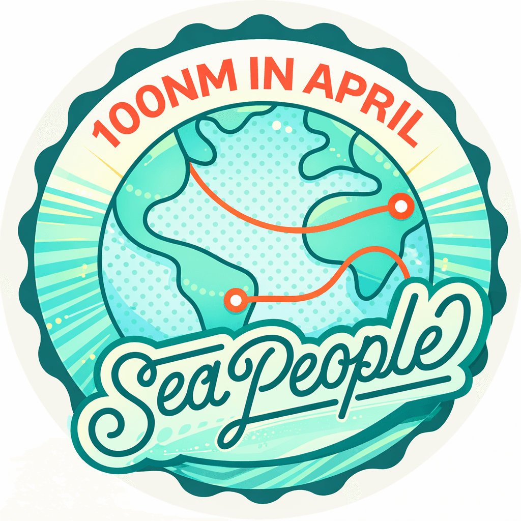 SeaPeople 100nm in April challenge badge