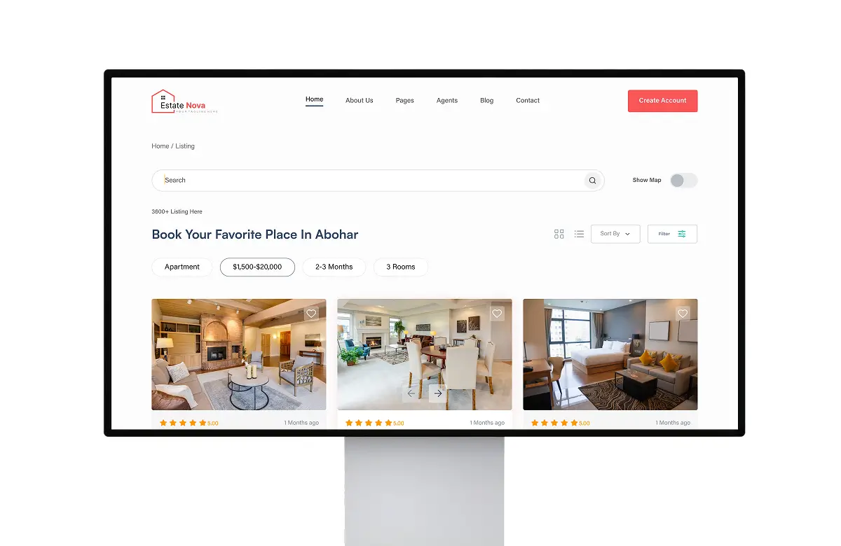 Web mockup