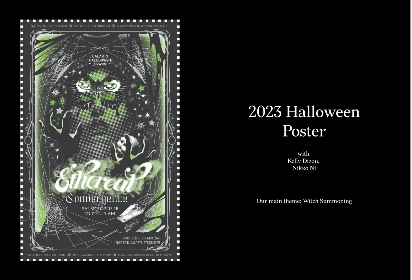 CALARTS Halloween event 2023 poster design