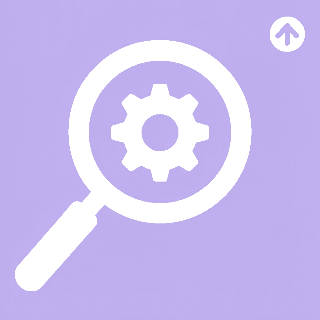 Magnifying glass focusing on pain points in scaling systems