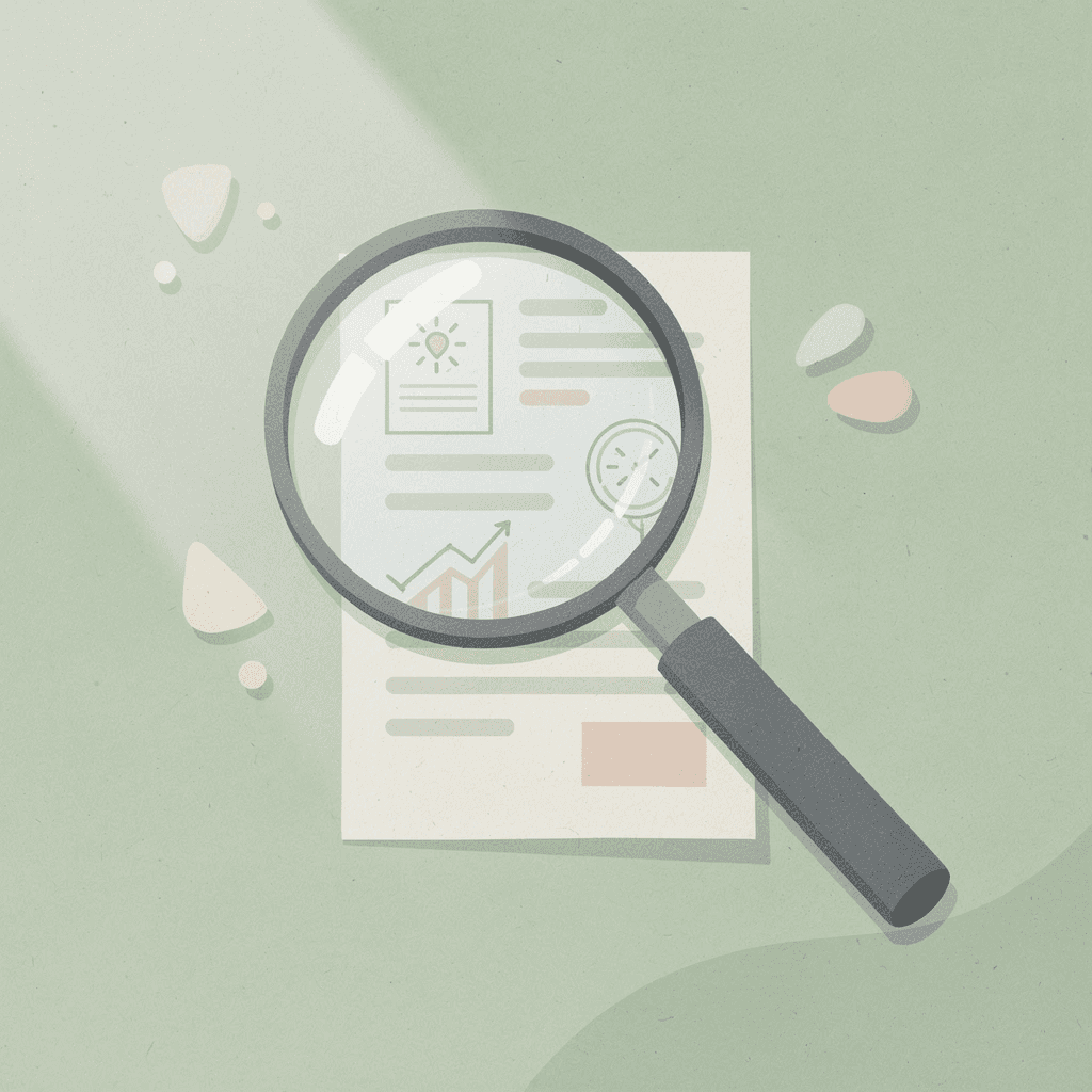Magnifying glass scene representing discovery of unclaimed settlement money