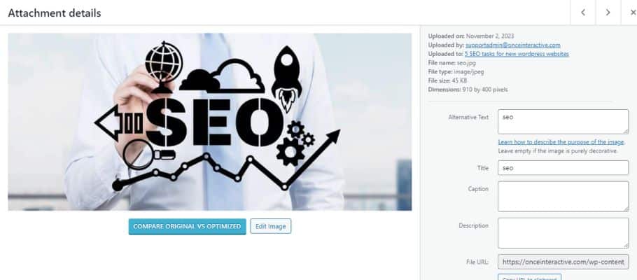 Image alt and title tags