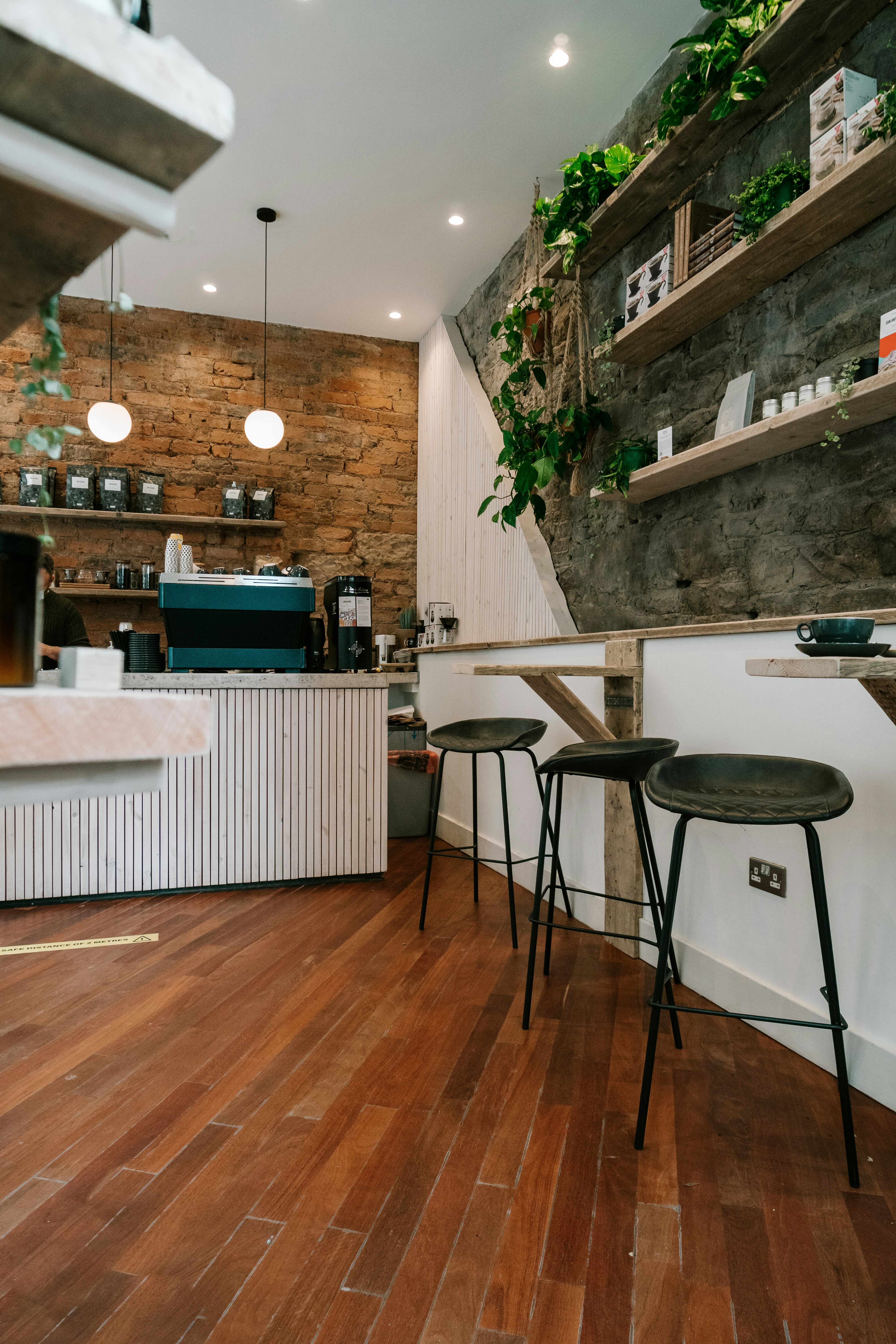 white and brown wooden table and chairs