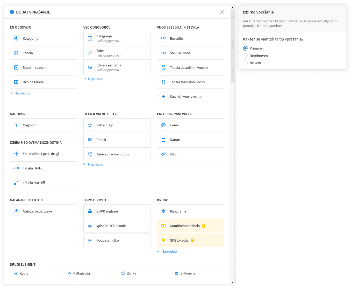 New 1KA UI for adding questions