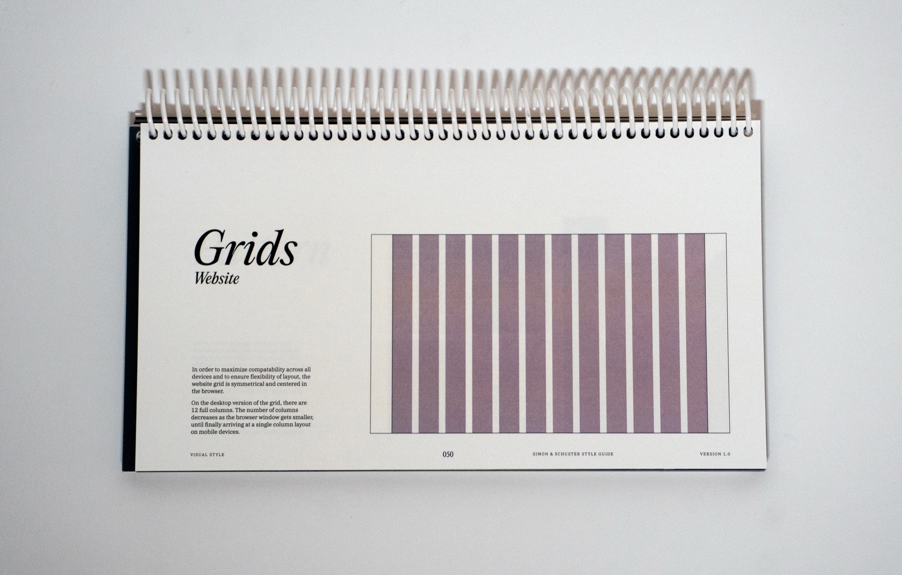 Simon & Schuster brand guidelines spread 49