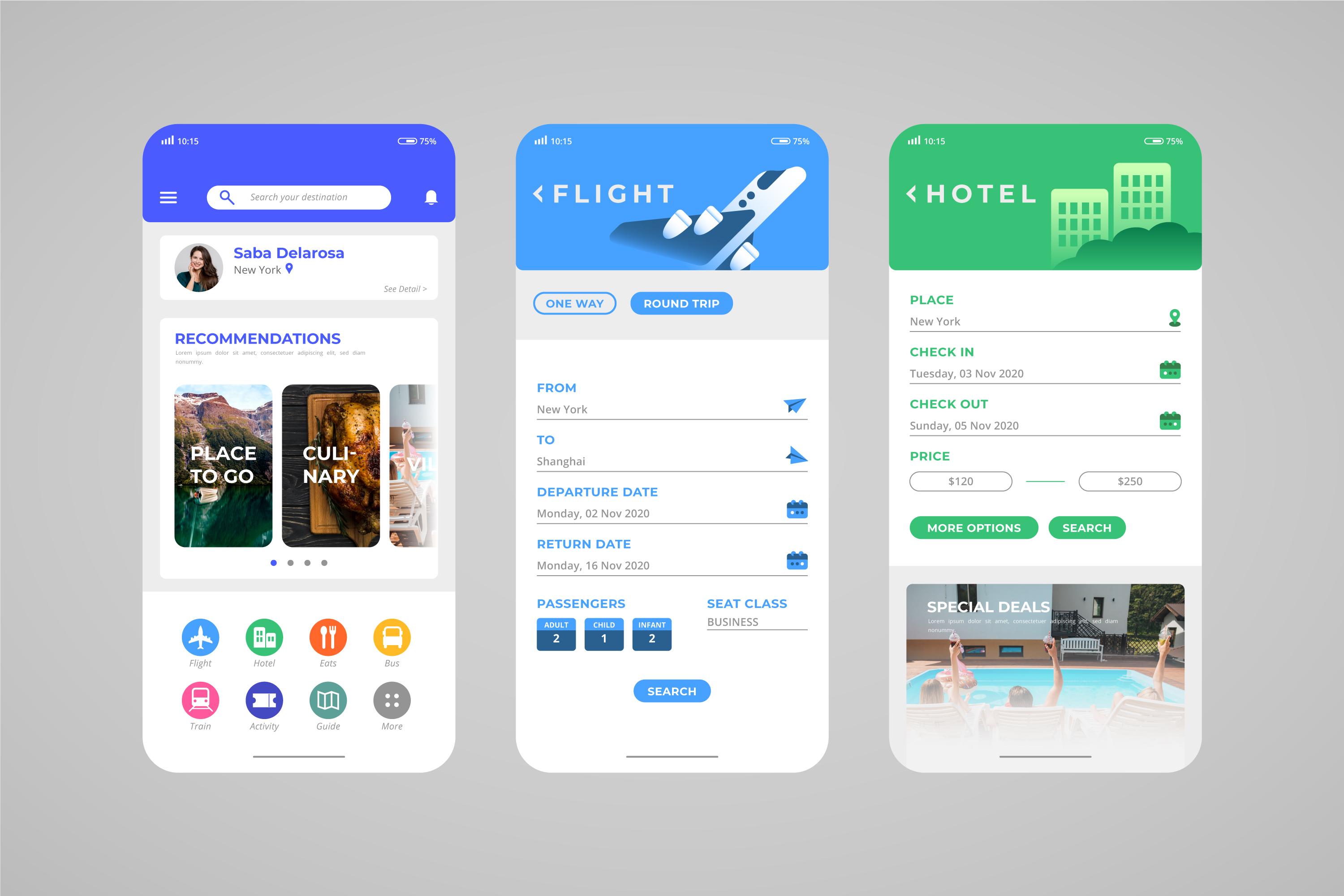 Smartphone screen displaying clean and modern web interface