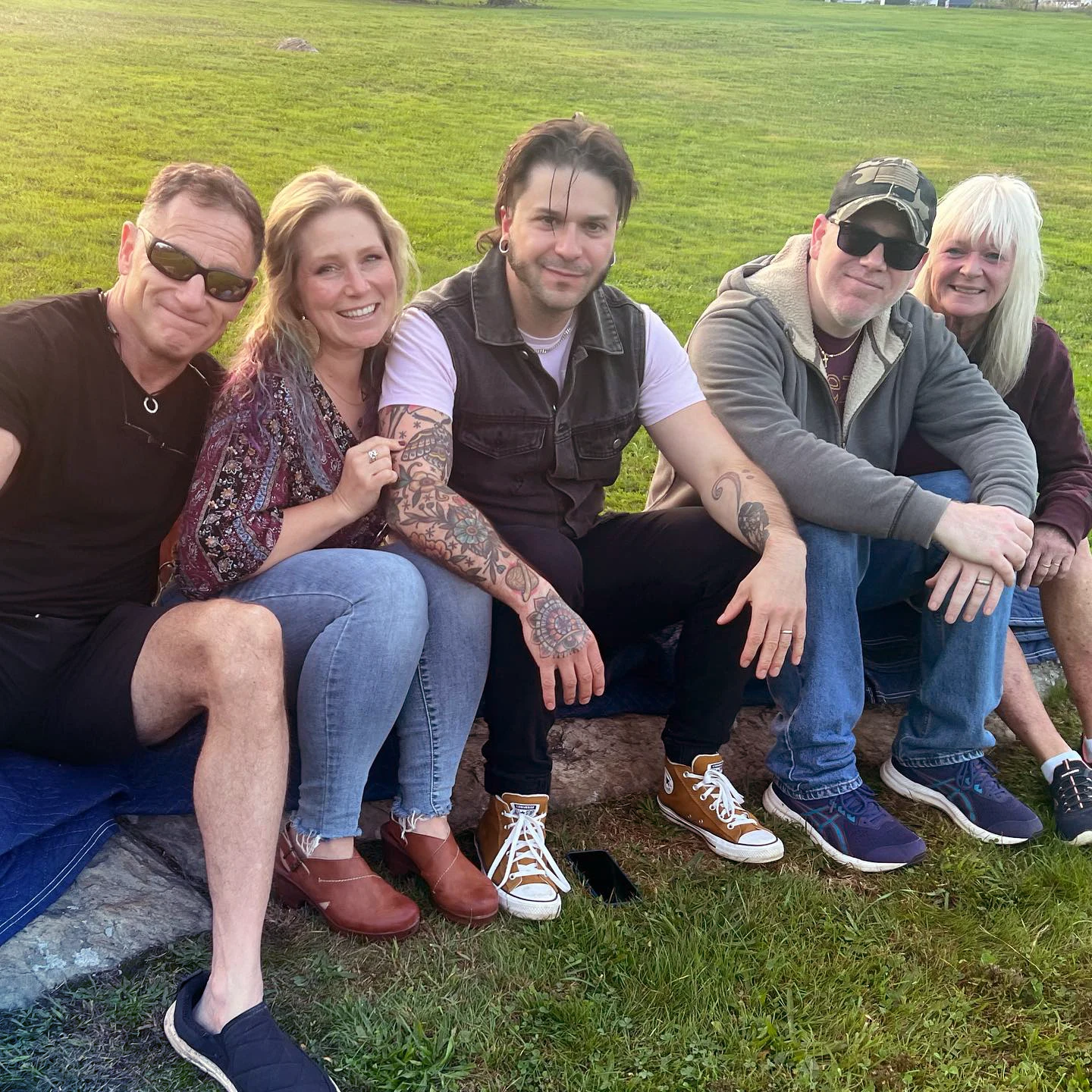 Just Like That group outdoors