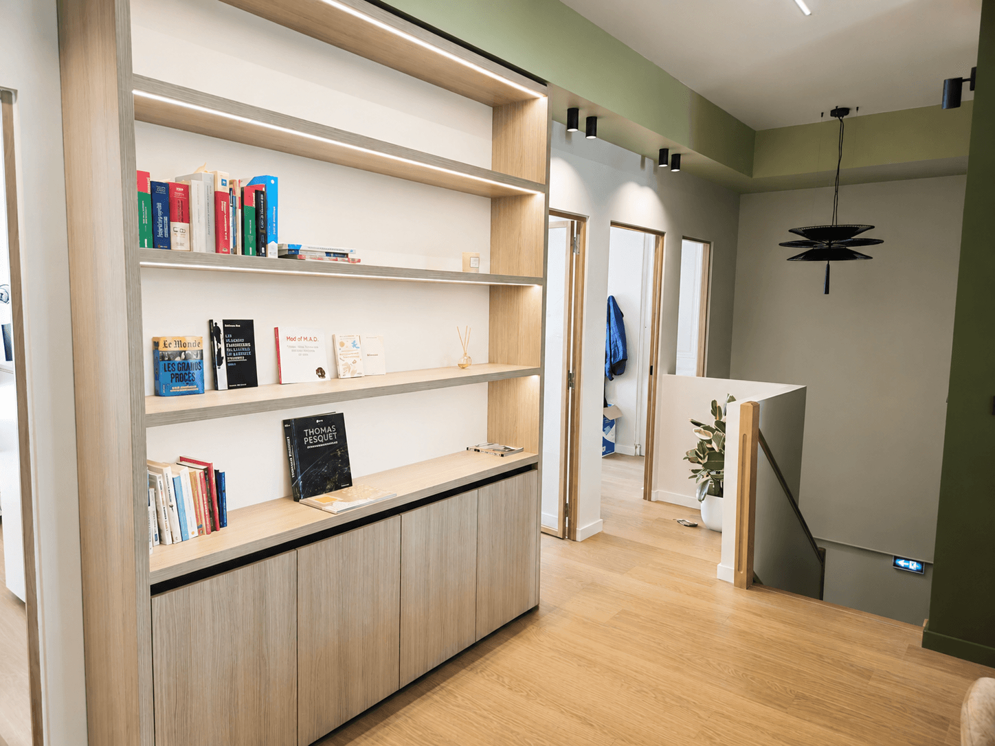 Espace d’échange des nouveaux locaux du cabinet HELION à Lyon