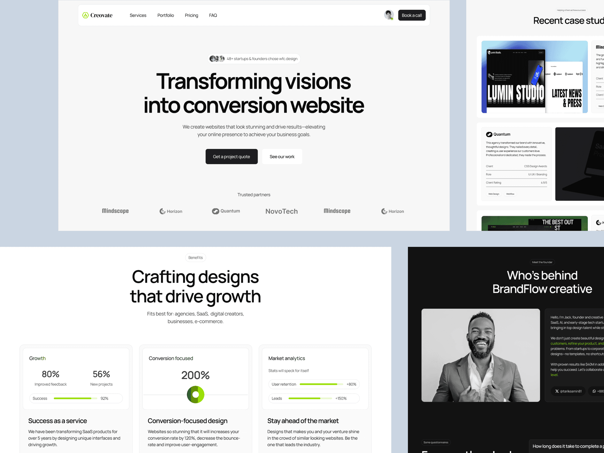 Modern Website Template for Creative Agencies