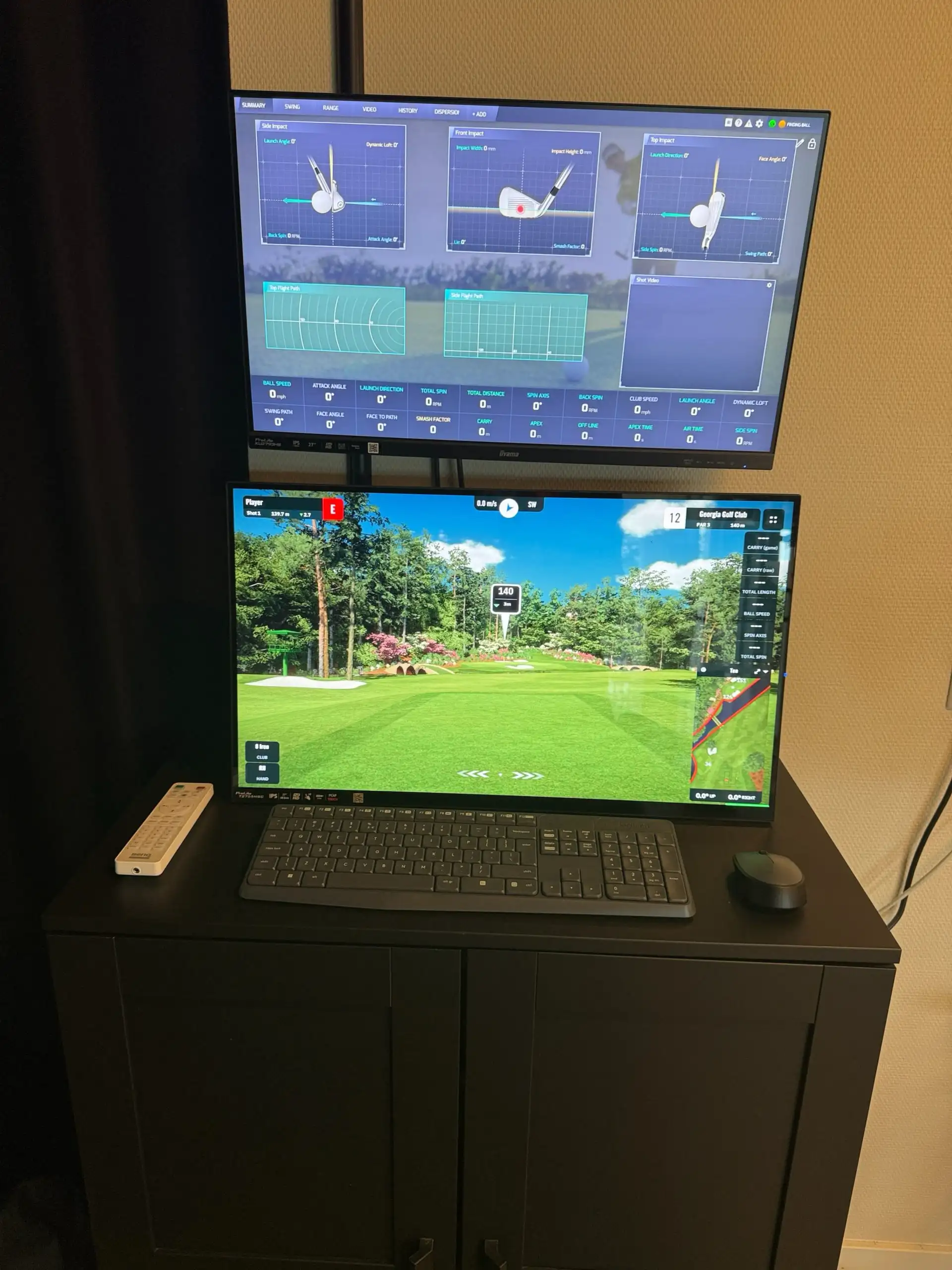 golf-swing-analyse-protee-vx-dubbele-monitor-fysiotherapie-alexander-rotterdam