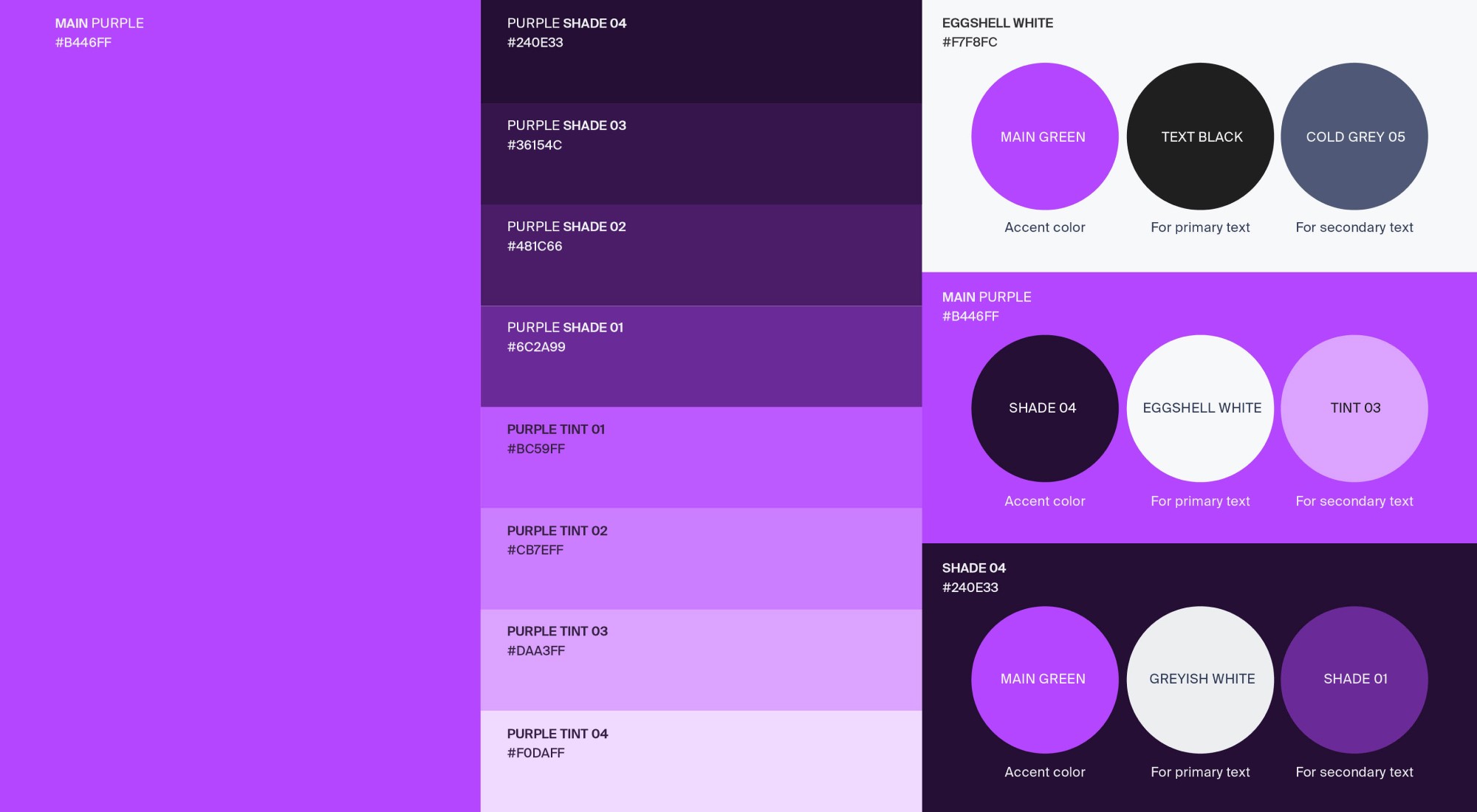 product sub-color palette