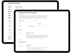 This is a Cover to Resume Bundle a Notion Template