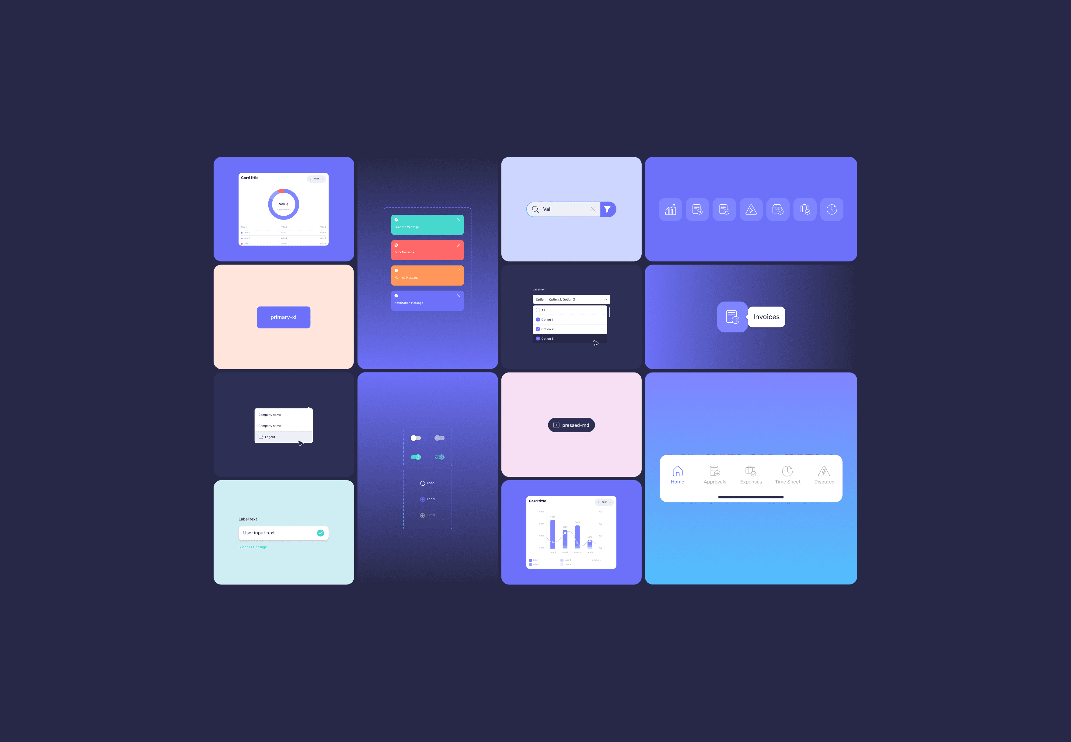 A small part of the Comply Platform design system