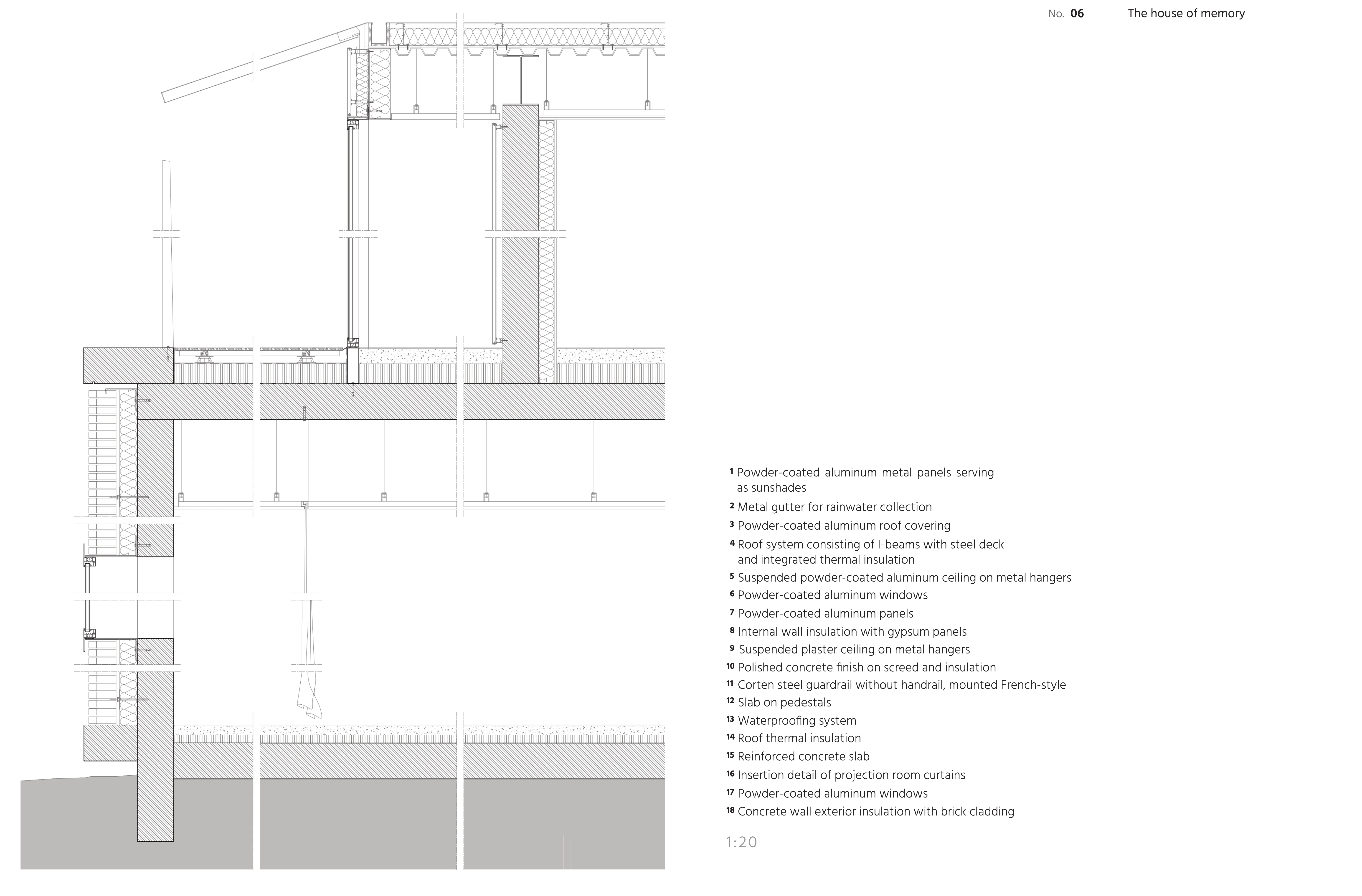 Maison de la mémoire plan detail