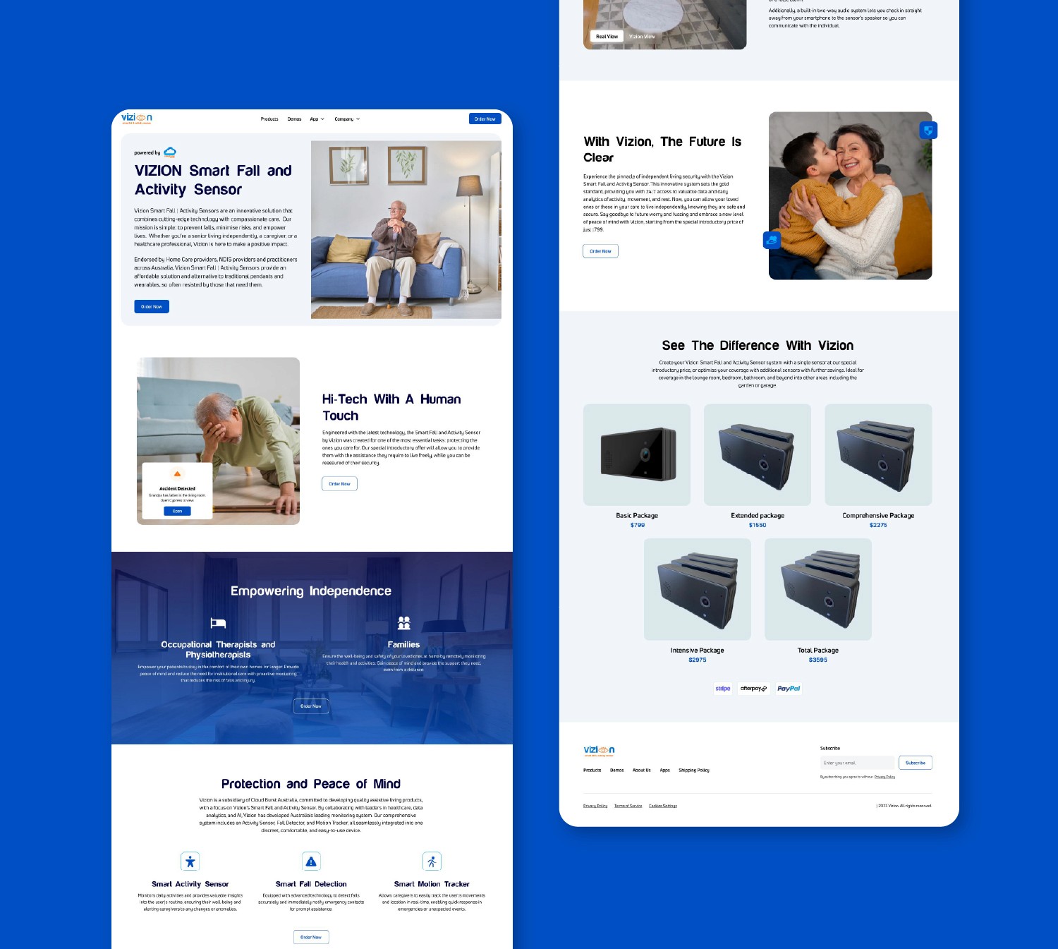VIZION Web Page Design Thinkify