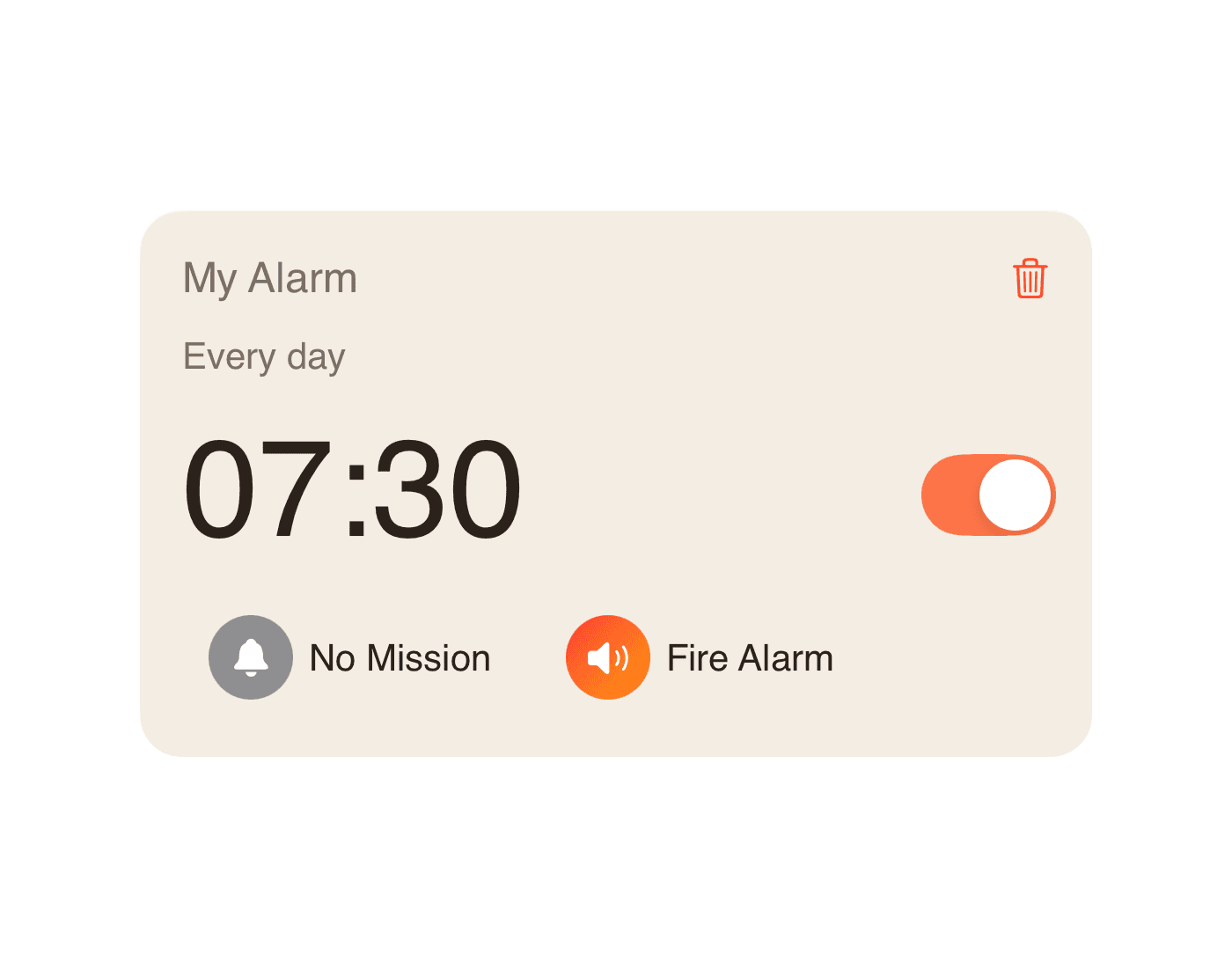 Centered orange rounded square icon with a white butterfly symbol, flanked by two faded grey butterfly icons in a grid layout on a white background.