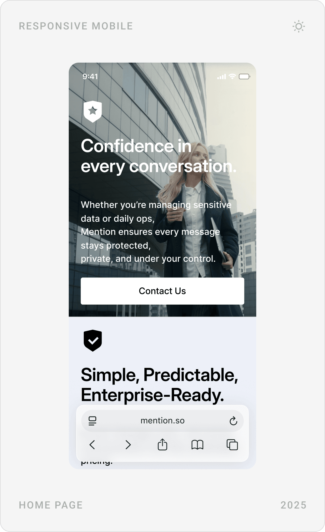 Professional Secure File Sharing Mobile Design