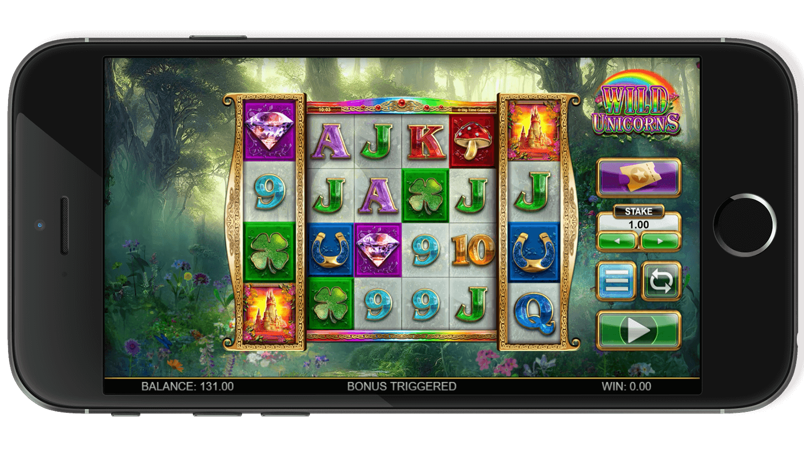 Wild Unicorns – déclenchement du bonus Free Spins