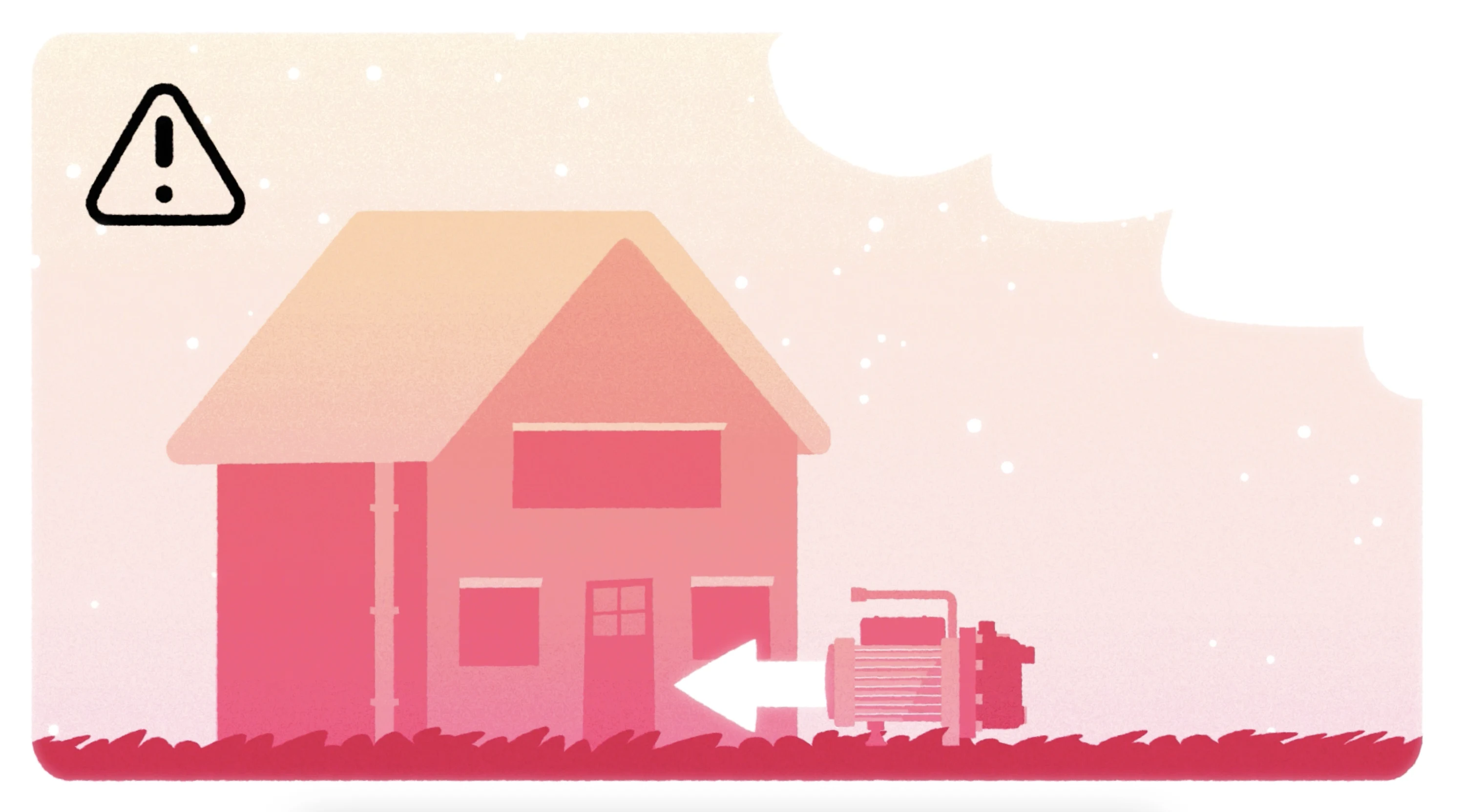 Store the pump inside the house during winter