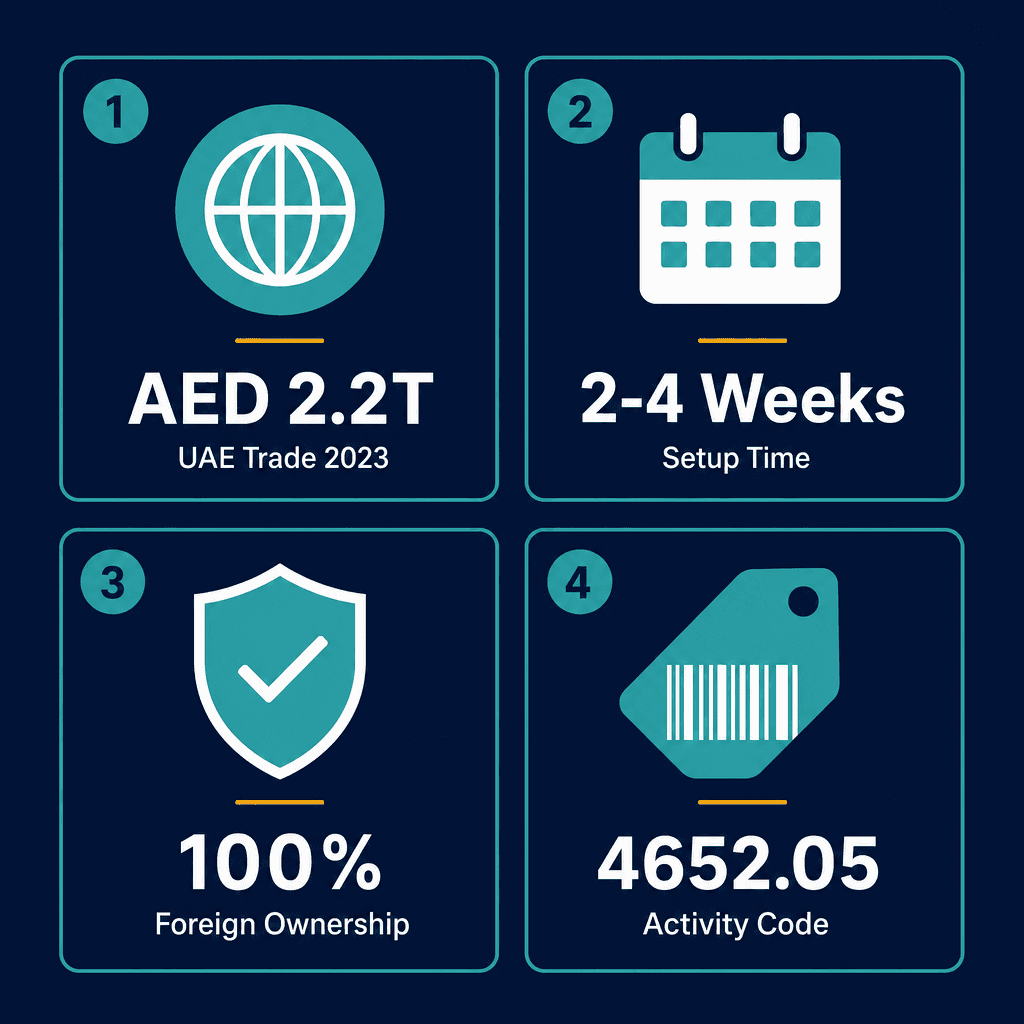 Infographic: Blank Media & Optical Discs Wholesale Trading License in Dubai