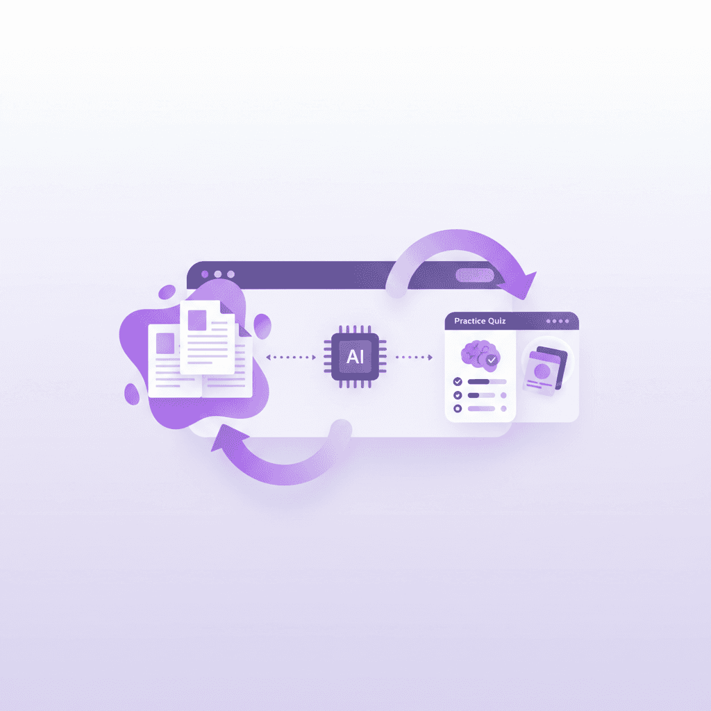 Penseum dashboard generating custom flashcards from uploaded Spanish lecture slides