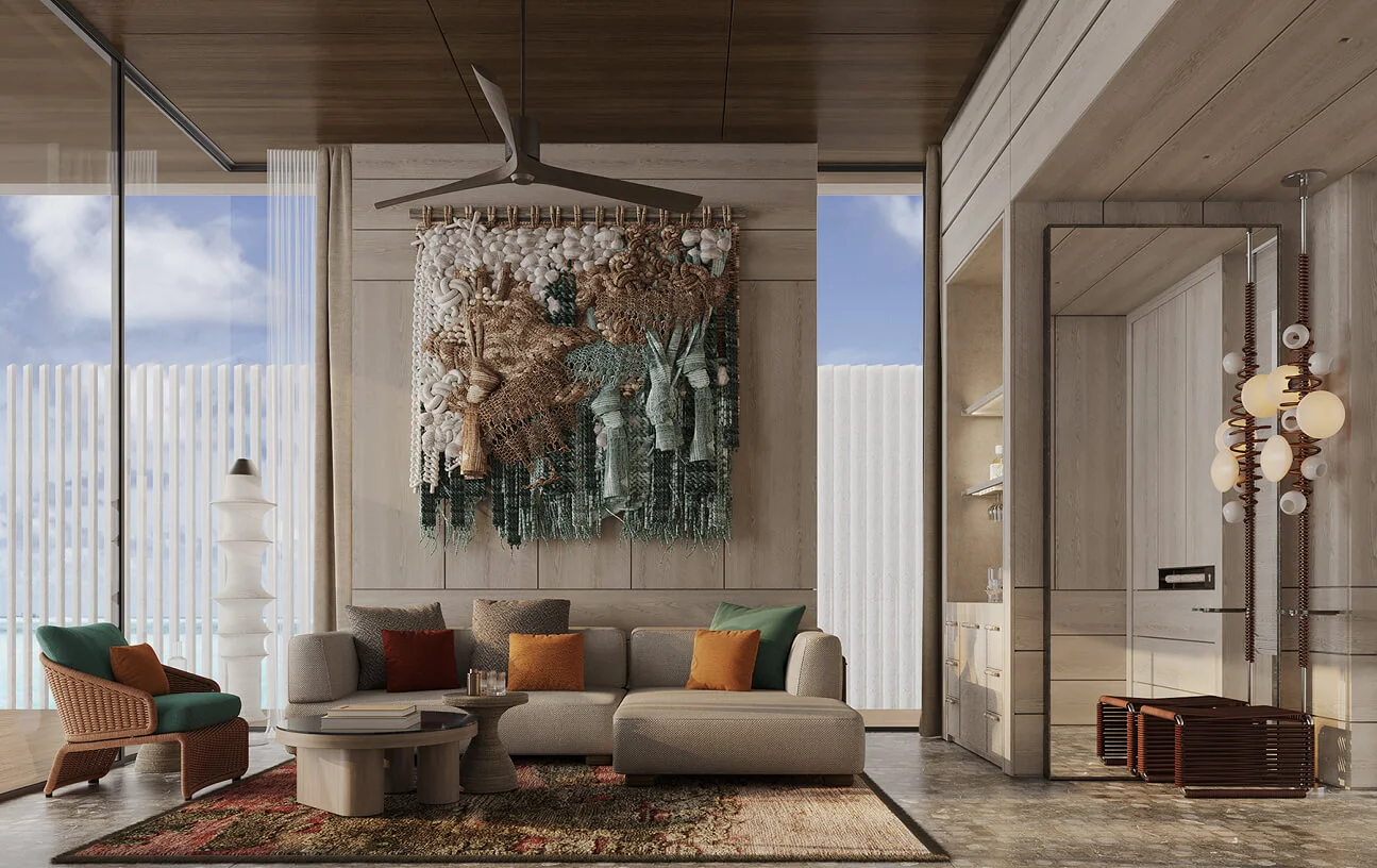 One Bedroom Water Villa, Interior