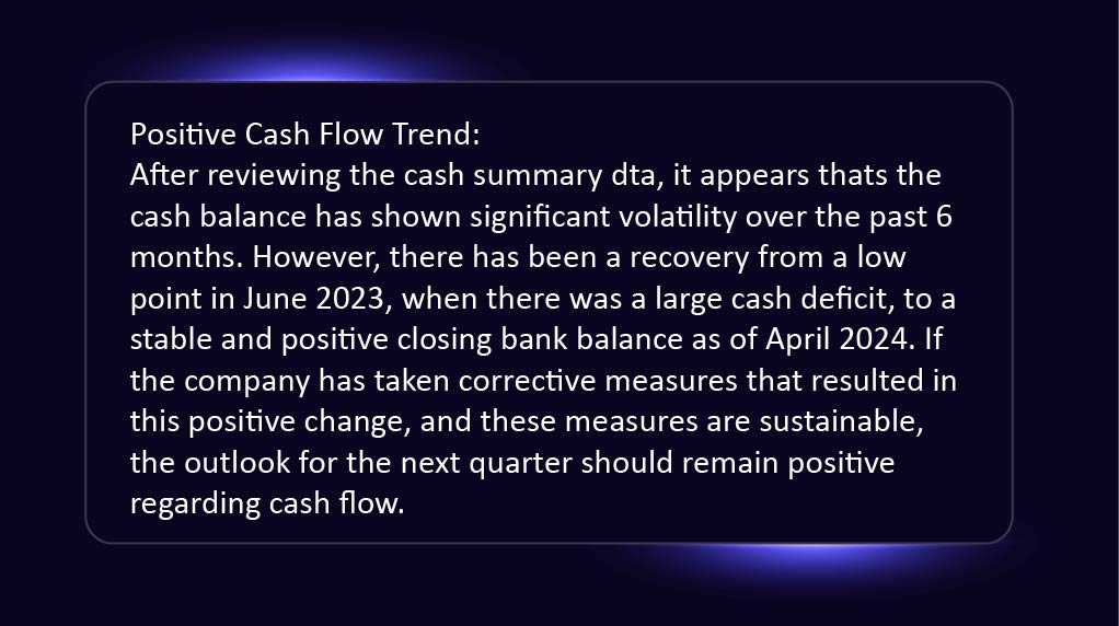 Cash flow trend