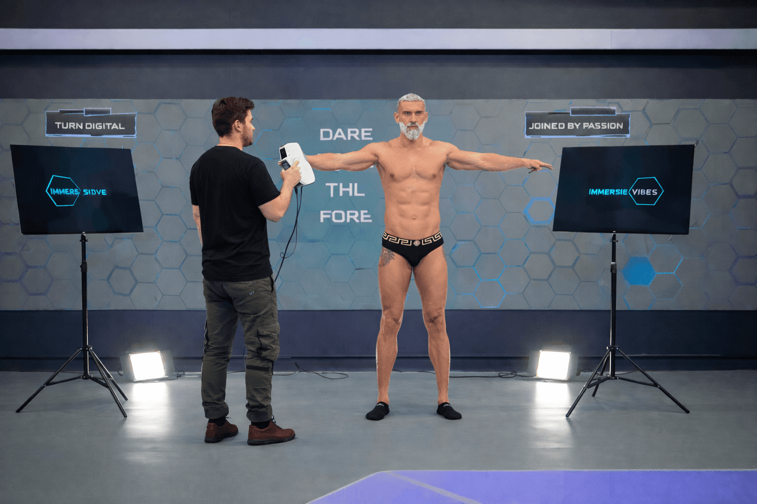 Scanare 3D profesională realizată pentru modelul Dorian Popa