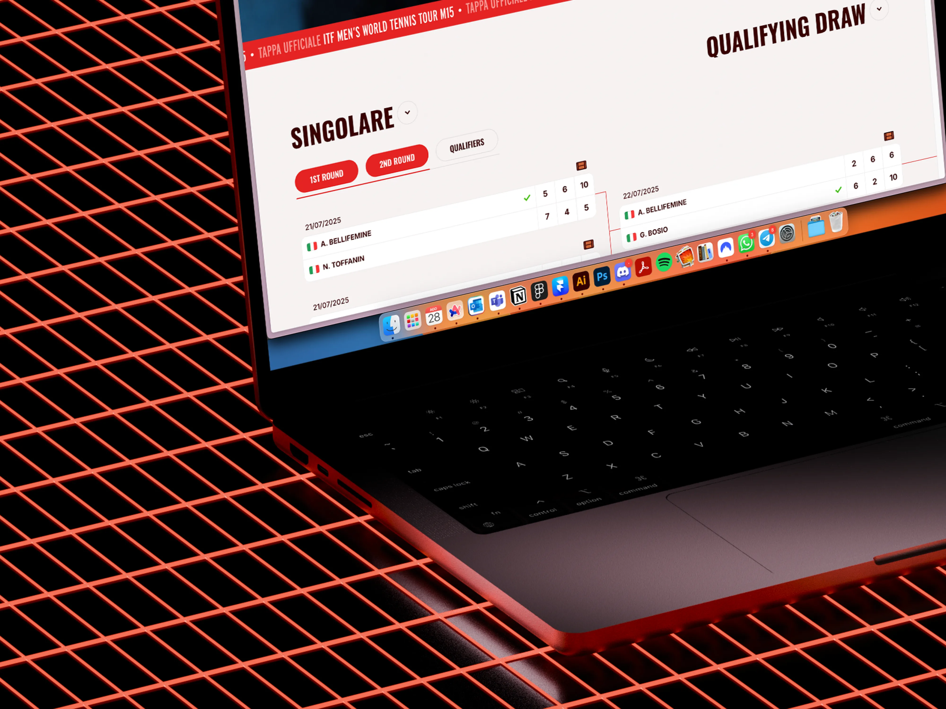 Laptop showing Bloomy UI
