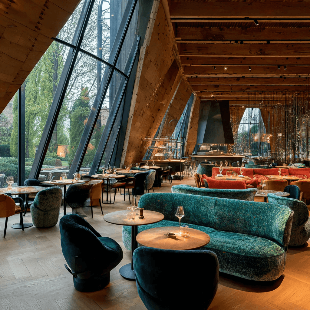 Un table de restaurant dans une ambiance chaleureuse