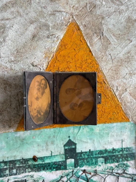 Testimonial II, 2008. Mixed media on hardboard. by Barbara Walker.