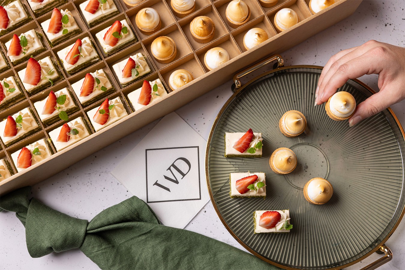 Lifestyle shot of the Express Catering Sweet Canape Box