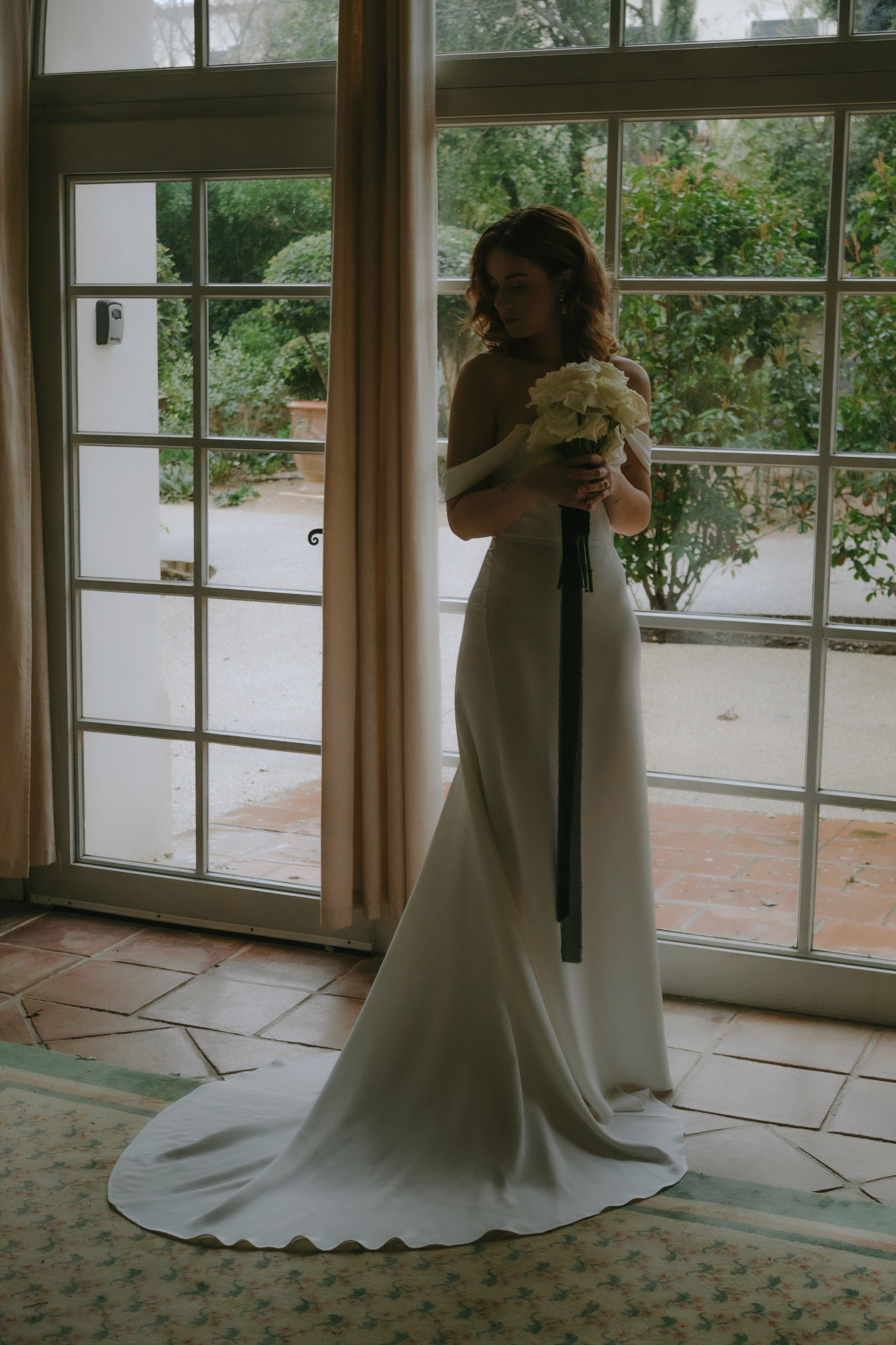 Romantic wedding moment