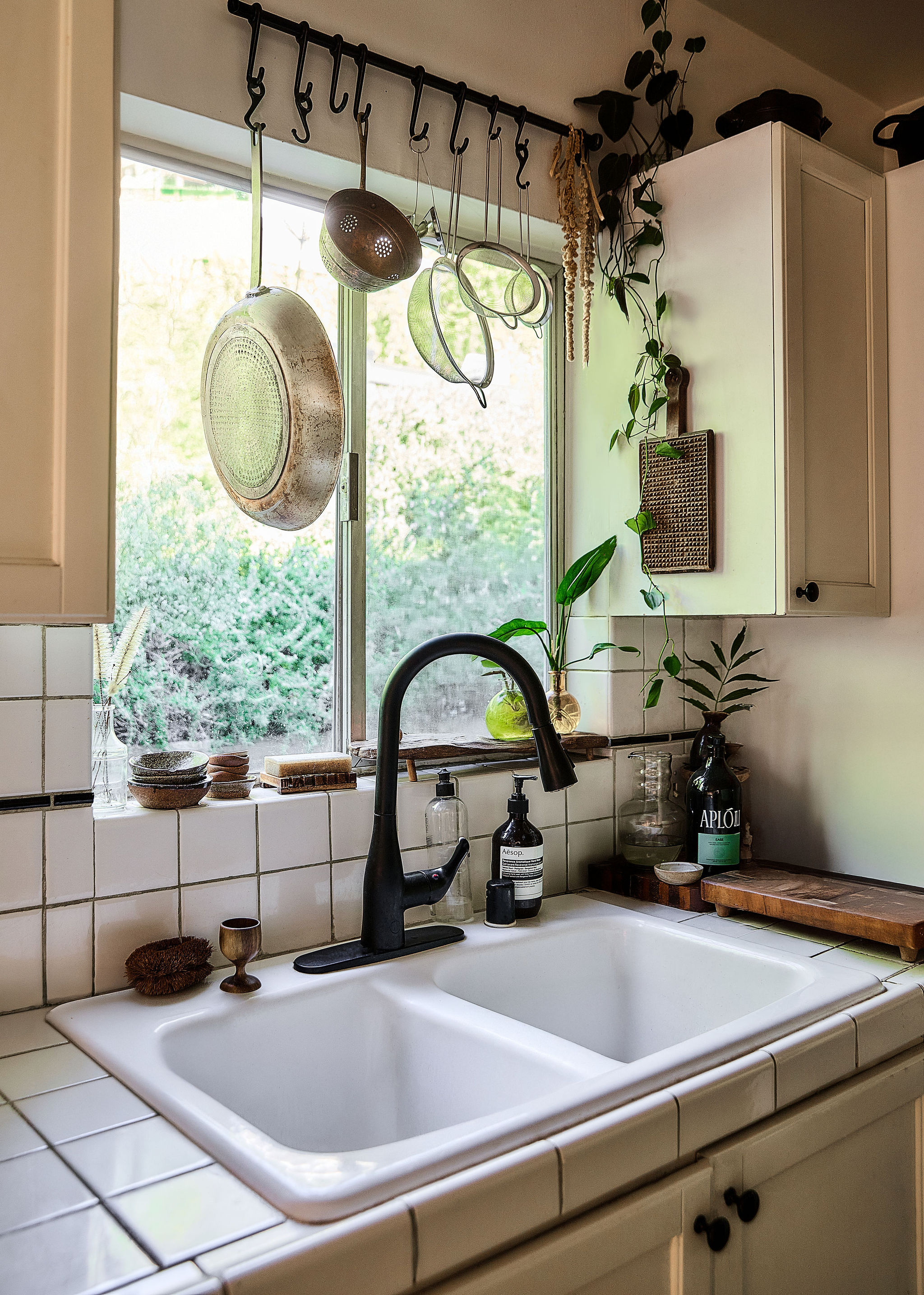 Woman walking on a curved pavement with shadow.