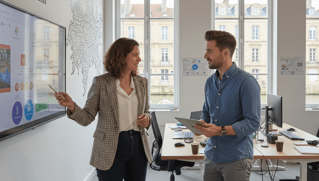 agence digitale bordelaise qui discute des outils indispensables