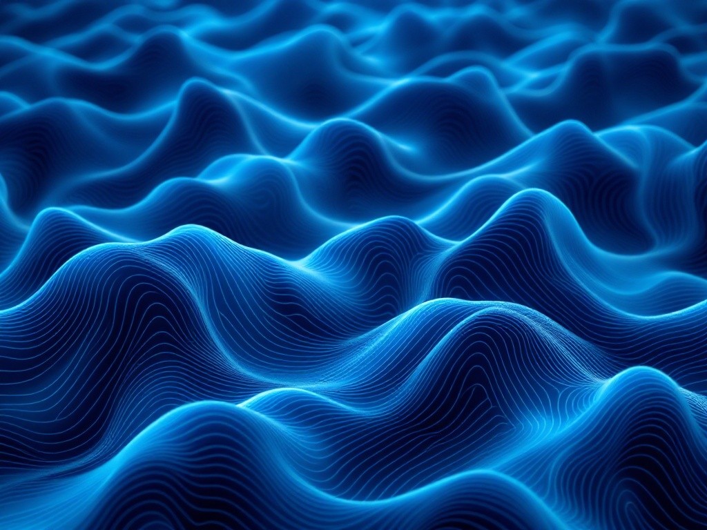 Abstract blue waves background