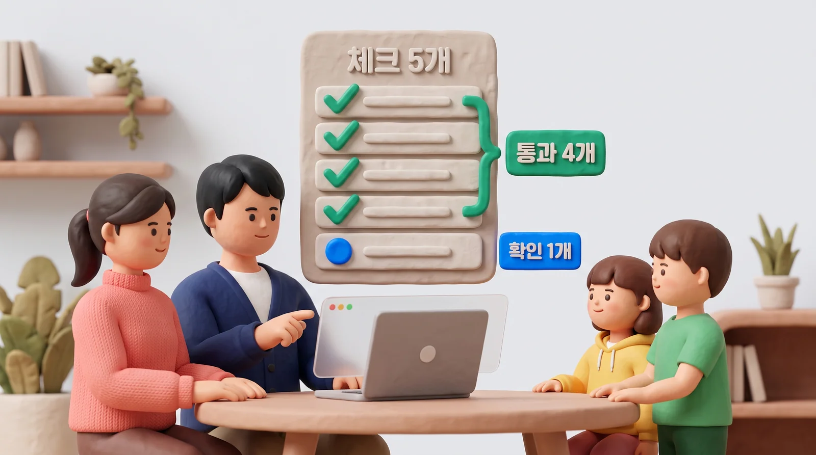 상속세 셀프 신고 체크 5개 중 4개를 통과하고 1개만 확인받기로 한 4남매