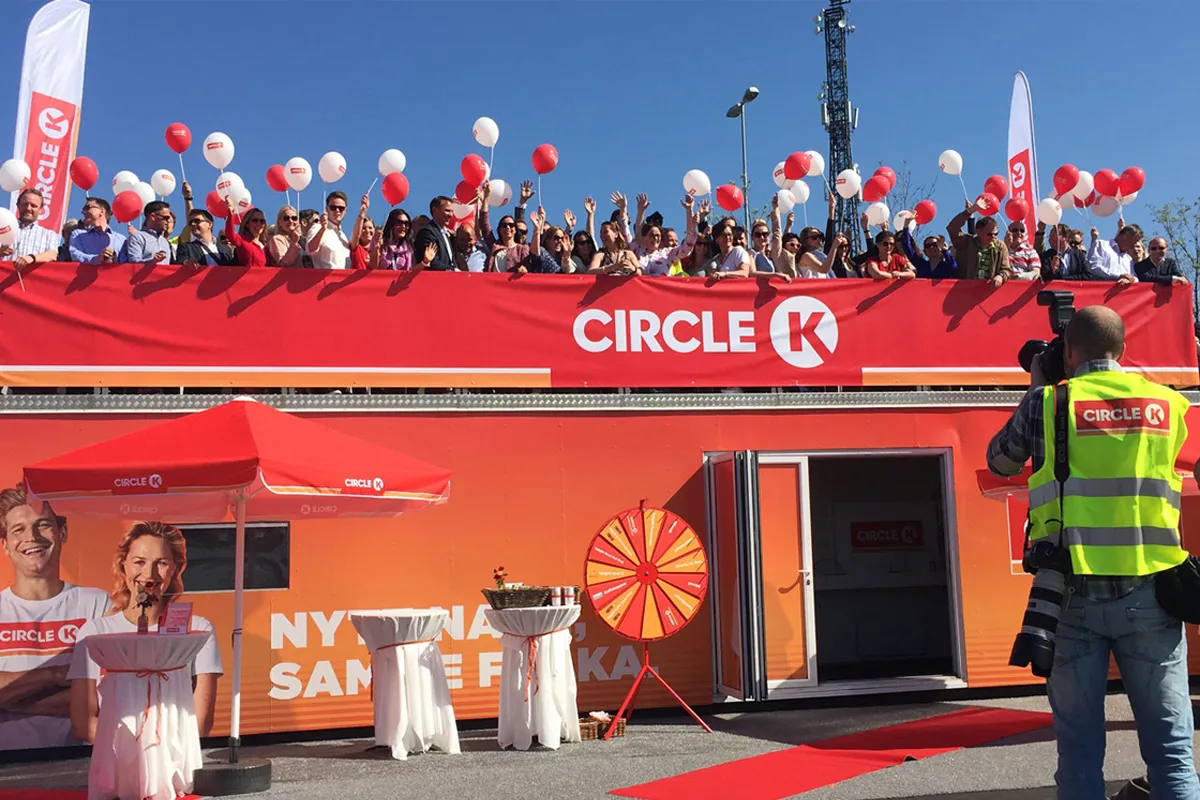 Omprofilering av beninstasjon som nå er blitt circle K