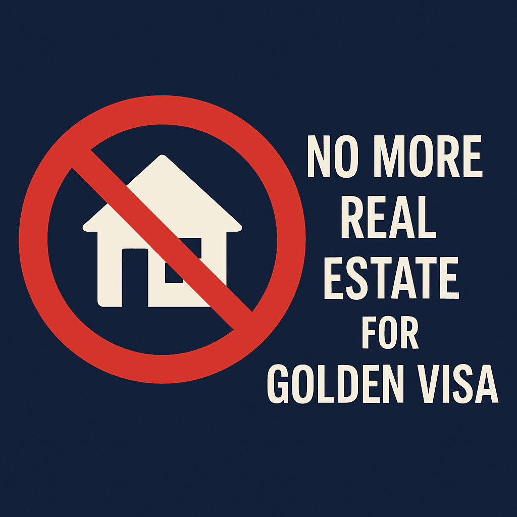 Portugal Golden Visa Program Changes: No More Real Estate