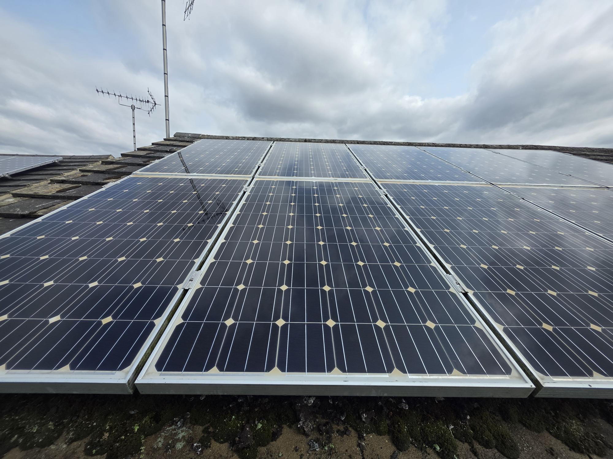 Solar Panel Cleaning after cleaning