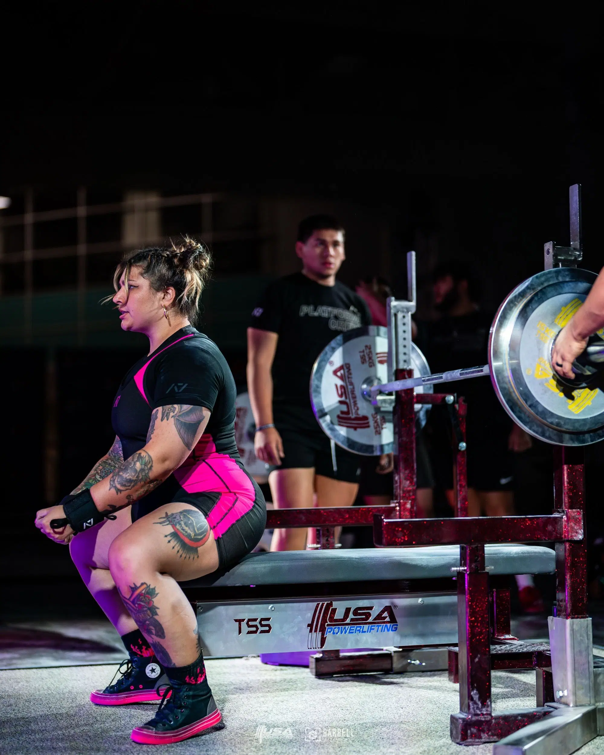 woman powerlifting