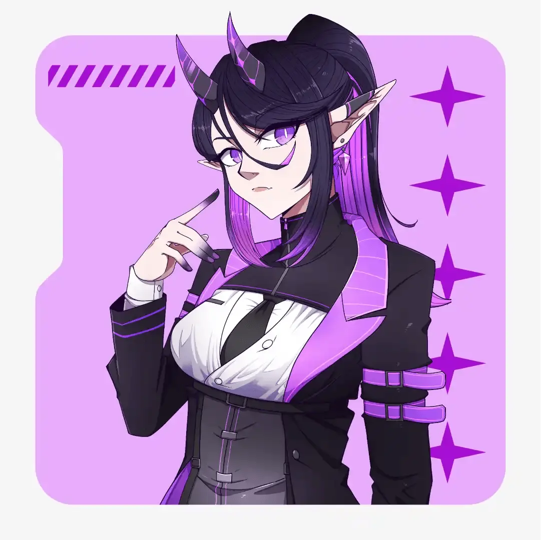 Custom PNGTuber avatar with adventurer outfit, steampunk goggles, and relaxed anime-style expression for livestream use