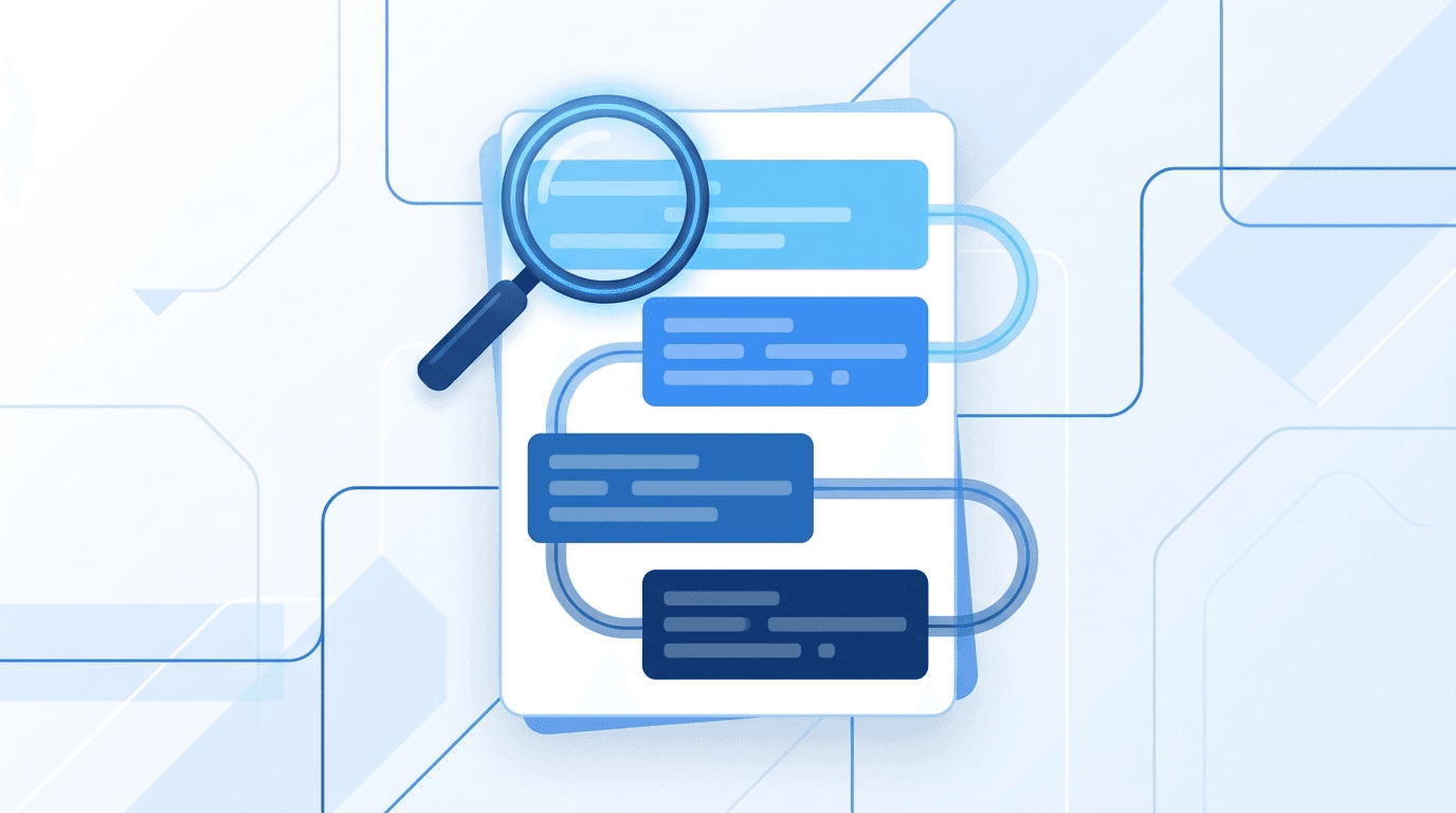 Executive summary infographic showing key document sections with highlighted findings and recommendations