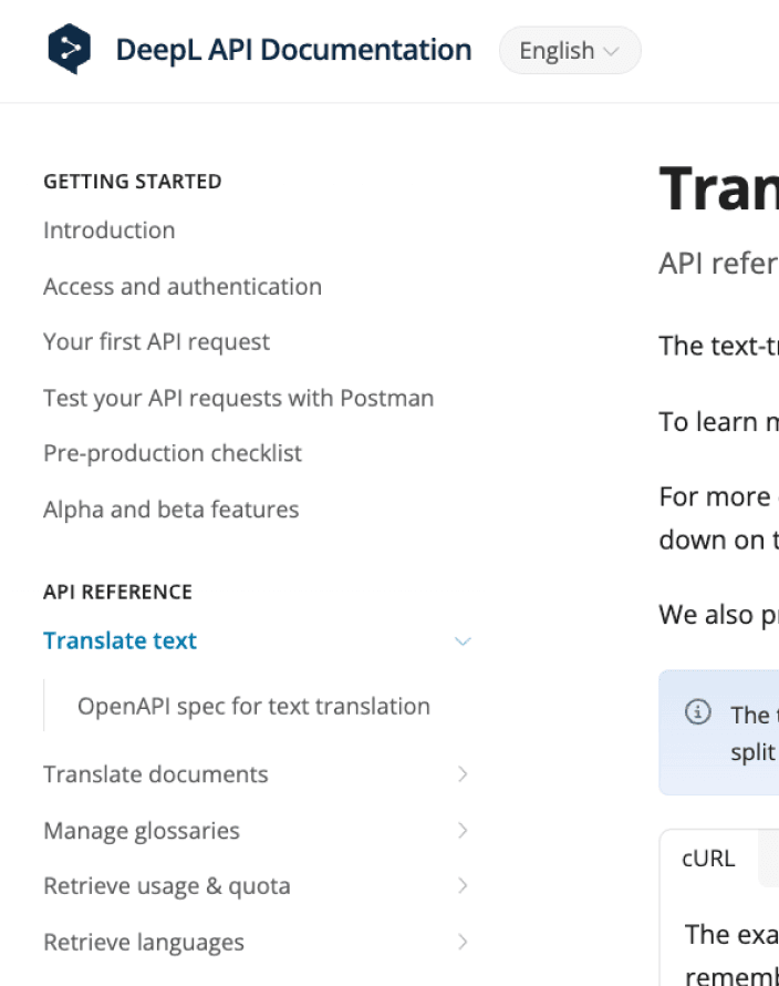 DeepL docs